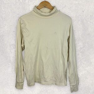Brooks Brothers Long Sleeve Off White Cream Knit Turtleneck Sweater Size Large L